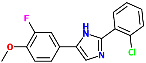 (image for) MC005907 2-(2-Chlorophenyl)-4-(3-F-4-methoxyphenyl)-1H-imidazole